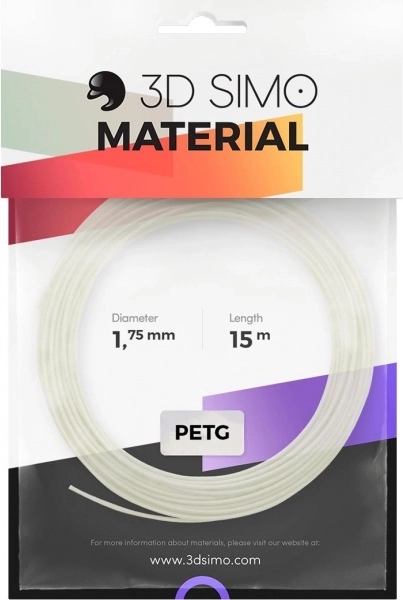 Filament PETG Pro für 3D‑Stifte und 3D‑Druck, weiß 1,75 mm (15 m)