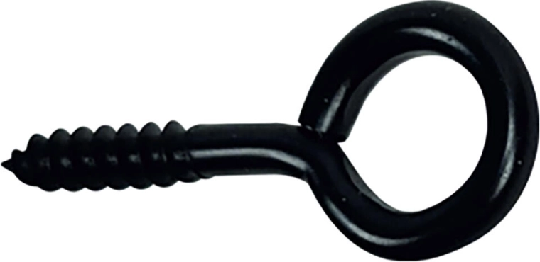 Geschlossenes Ösenschraube 17 × 40 mm, schwarz (10 Stk.)