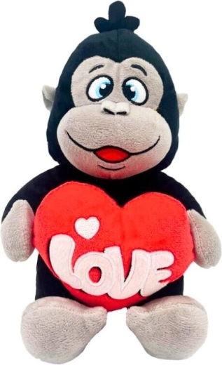 Plüsch-Gorilla mit Herz