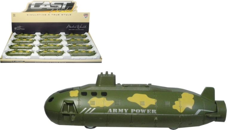 Metall-U-Boot mit Rückziehantrieb