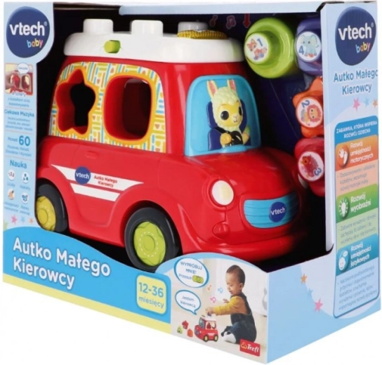 Interaktives Lernauto mit Sortierer VTech, rot, polnische Sprache