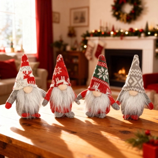 Weihnachtlicher skandinavischer Wichtel 15 cm, verschiedene Designs – 1 Stück