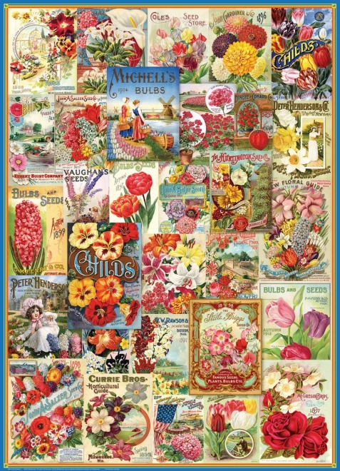 EUROGRAPHICS Puzzle Katalog Saatgut Blumen 1000 Teile