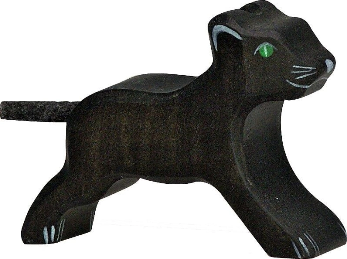 Holztiger Panther klein – 1 Stück