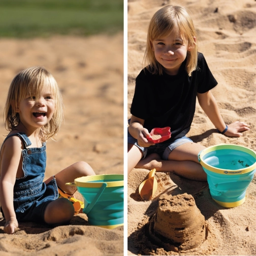 Schildkröt faltbares Sandspiel-Set Bucket Crew