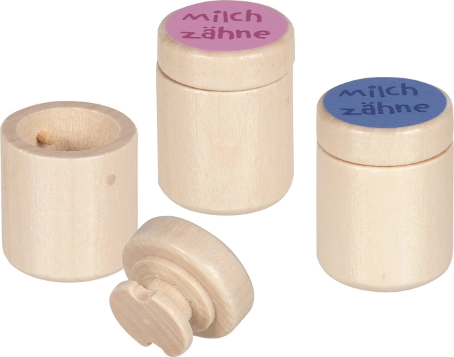 Holzdose für Milchzähne GOKI – rosa