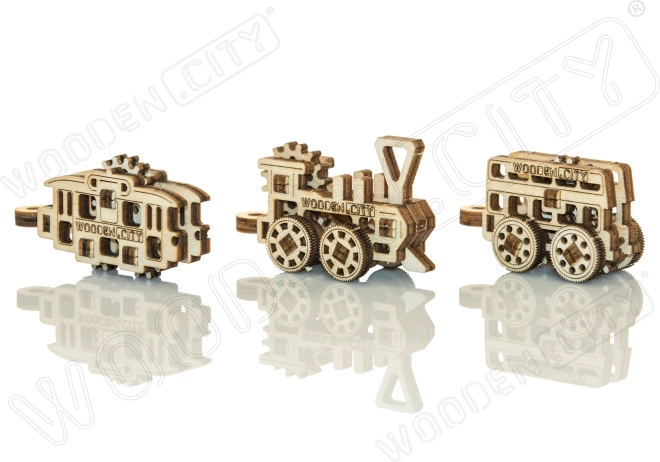 3D Puzzle Verkehrsmittel - Wooden City Mini-Set