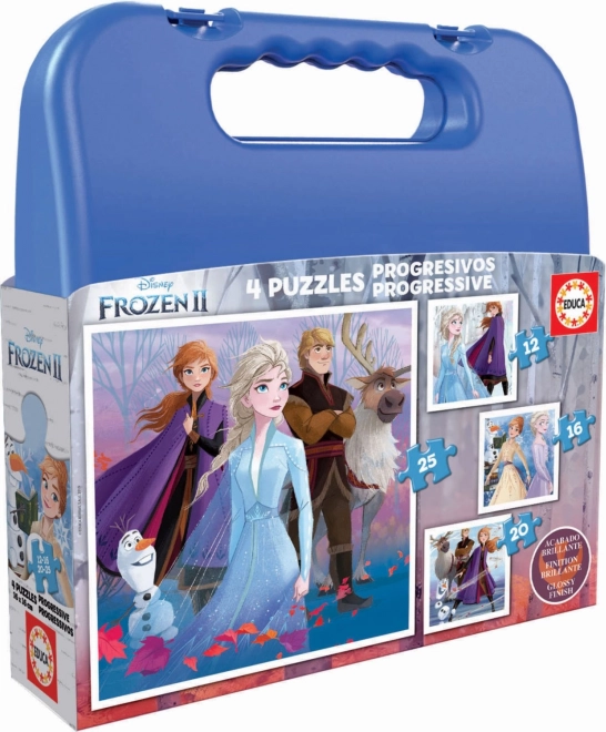 Educa Puzzle im Koffer Frozen 2, 4-in-1 (12, 16, 20, 25 Teile)