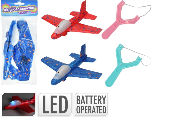 Schaum-Wurfgleiter mit LED-Licht 17 cm