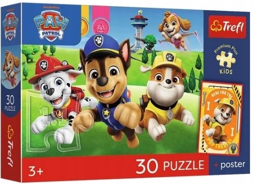 Puzzle Premium Plus Kids „Psiaki w drodze“ – 30 Teile