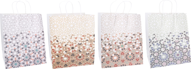 Geschenktüte mit geometrischem Muster - 1 Stück