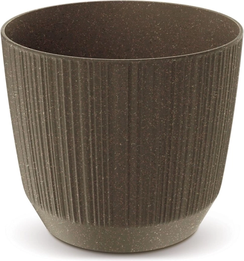 Blumentopf Ryfo Eco Wood 14,6 cm – kaffeebraun