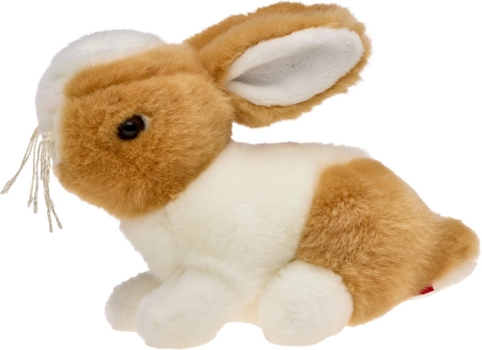 Plüschhase braun-weiß 16 cm