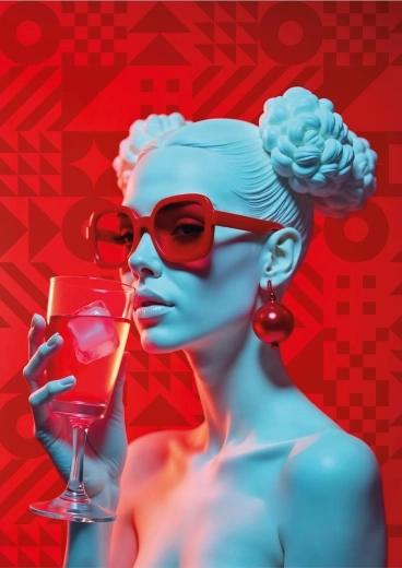 Puzzle ART PUZZLE WOWO Series: Crimson Cocktail 1000 Teile