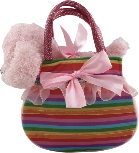 Plüsch-Handtasche mit Hündchen Karamelka