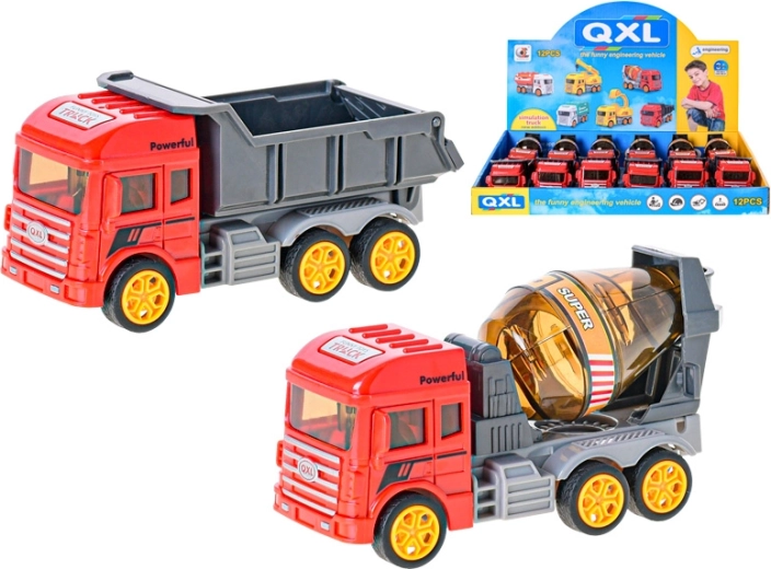 Bau-Lkw 13 cm mit Schwungrad – Kipper oder Betonmischer