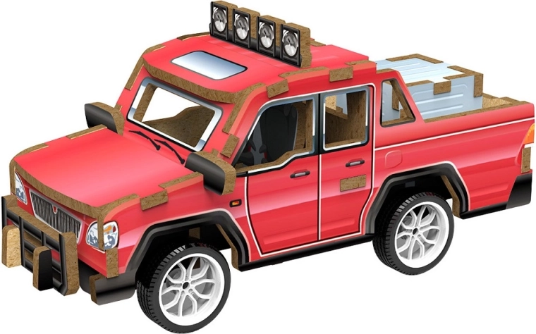 2Kids Toys 3D-Holzbausatz Pick-up-Auto