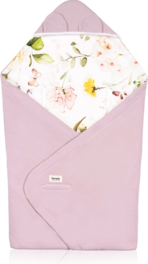 Lionelo Pucktuch Pink Flower aus Bambus und Baumwolle