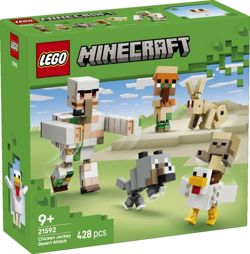 LEGO Minecraft Angriff des Hühnerreiters in der Wüste