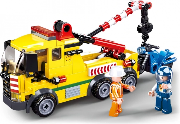 Sluban Town Abschleppwagen mit Motorrad