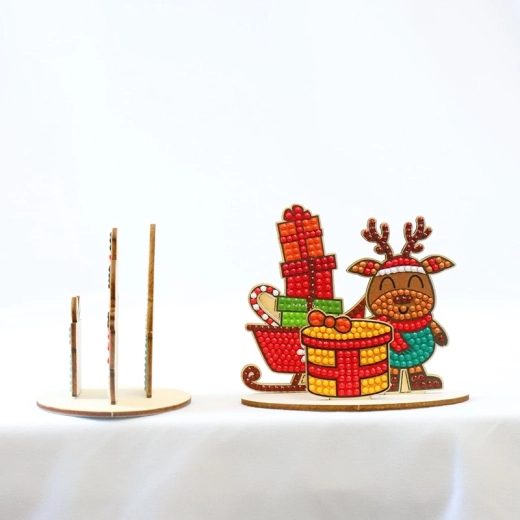 2Kids Toys Diamantmalerei mit Ständer Weihnachtsrentier