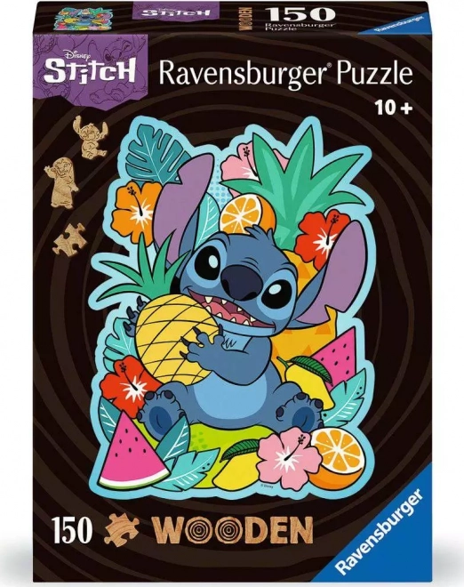 Ravensburger hölzernes Umrisspuzzle Disney: Stitch 150 Teile