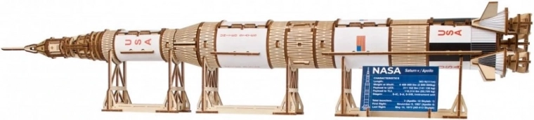Ugears Holzmodell der Rakete NASA Saturn V 1:170