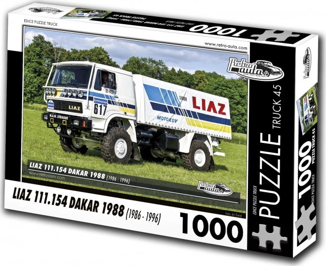 Retroauto-Puzzle Lastwagen Liaz Dakar