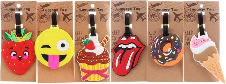 Fröhlicher Kofferanhänger