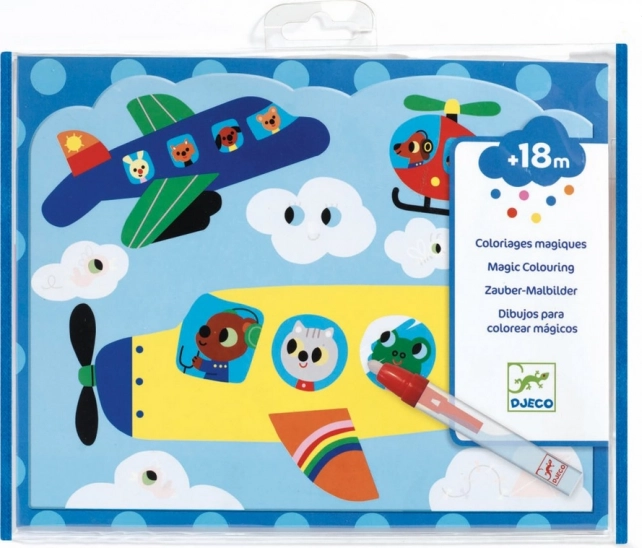DJECO Wasserfarben Lufttransport