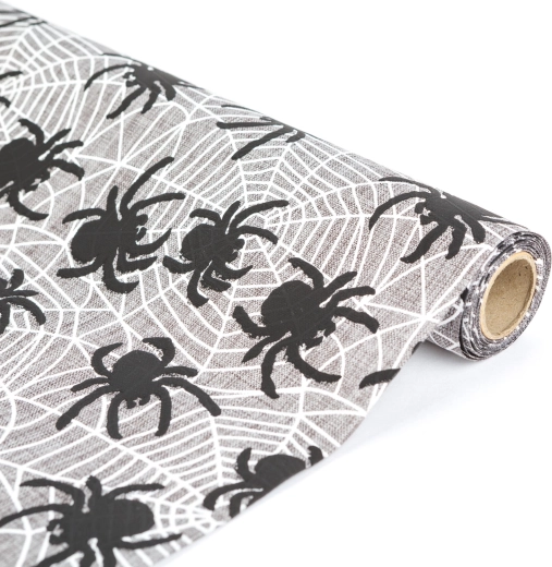 Halloween-Tischläufer mit Spinnenmotiv 180 × 28 cm