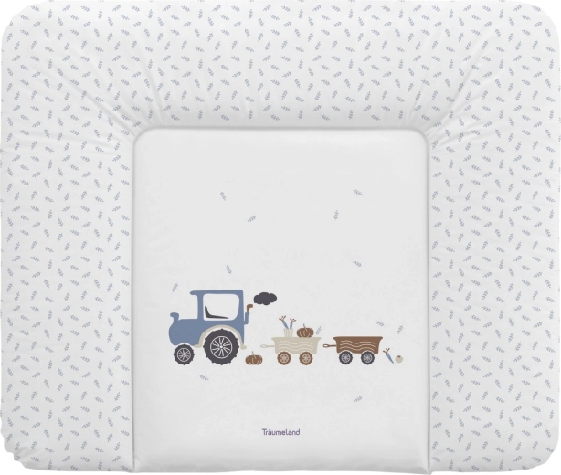 Träumeland Wickelauflage Little Farm blau 75 × 85 cm