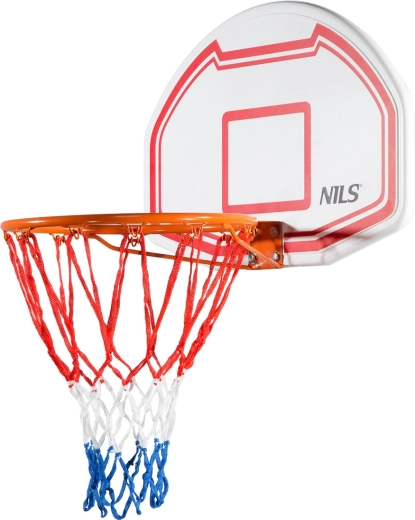 NILS Basketballkorb zur Wandmontage mit Brett 71 × 45 cm