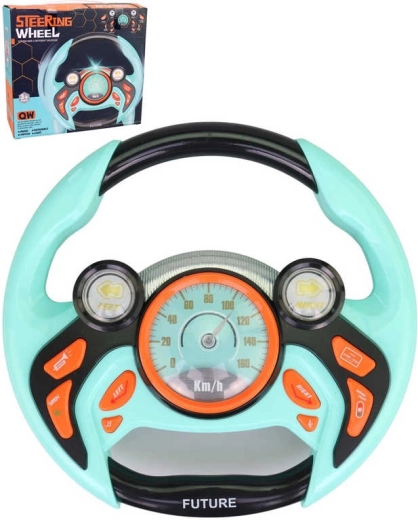 Lustiges Kinder-Lenkrad mit Licht und Sound 22 cm - 1 Stück