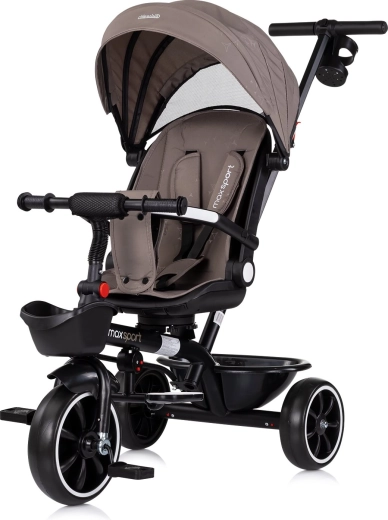 Kinderdreirad mit Verdeck 2-in-1 CHIPOLINO Max Sport Tiramisu