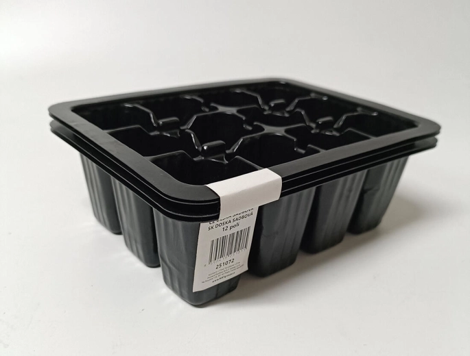 Anzuchtplatten 12 Felder – Set mit 4 Stück