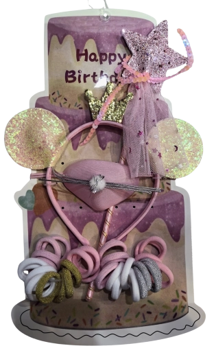 Rosa Geschenkset mit Haaraccessoires (35 Stk.)
