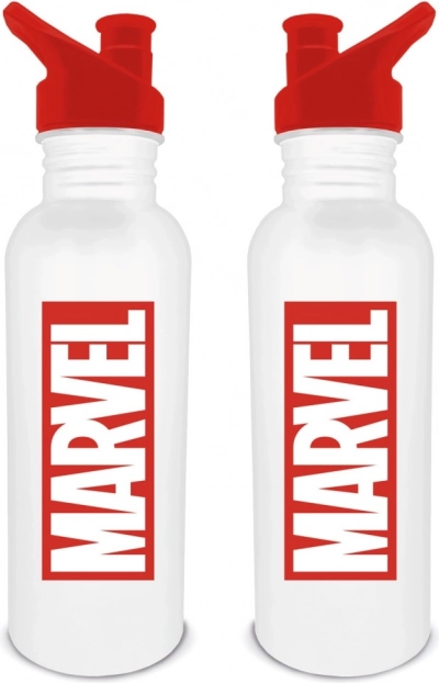 Edelstahl-Trinkflasche mit Marvel-Logo