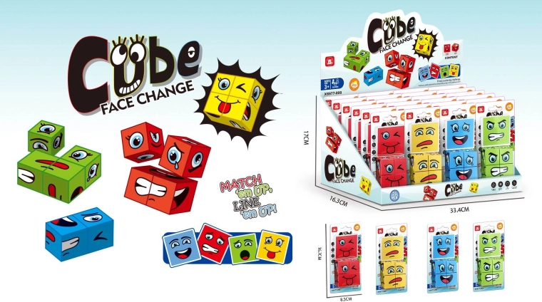 Magischer Würfel mit Lächeln – Antistress-Spielzeug