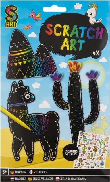 Kreativ-Set zum Kratzen (Scratch Art) Grafix – Tiere