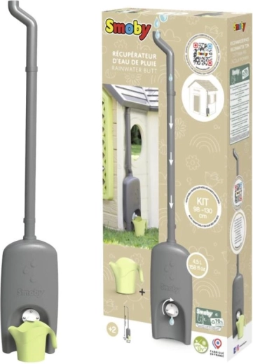 Regenrinne mit Wassertank und Gießkanne für SMOBY-Häuschen