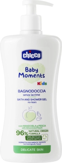 Chicco Duschgel Baby Moments Kids 500 ml für Kinder ab 12 Monaten