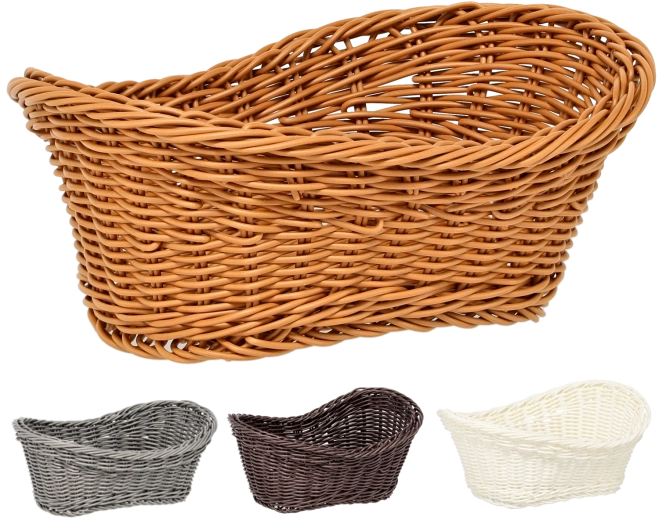 Ovaler Kunststoffkorb 25 × 16 × 8/11 cm