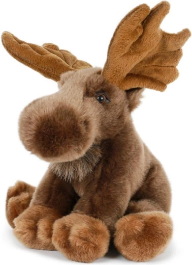 Sitzendes Plüsch-Polar-Rentier 19 × 27 cm