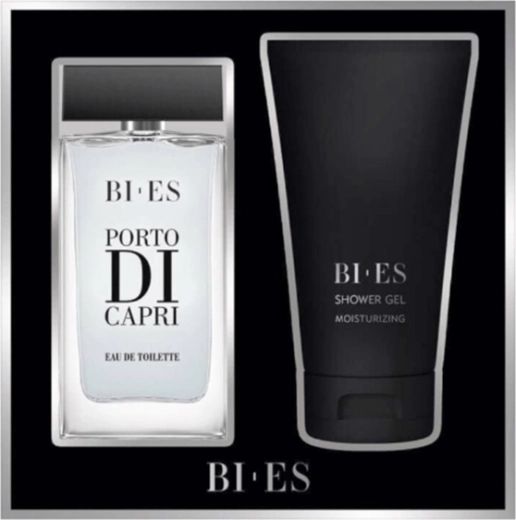 Bi-Es Porto di Capri Geschenkset für Herren – Eau de Parfum 90 ml + Duschgel 150 ml