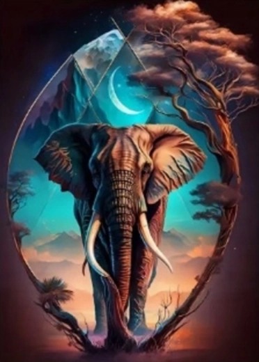 Diamantmalerei Afrikanisches Juwel 30 × 40 cm