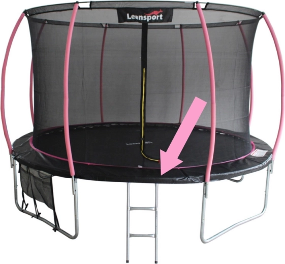 Federabdeckung für Trampolin Sport Max 10ft Schwarz und Pink
