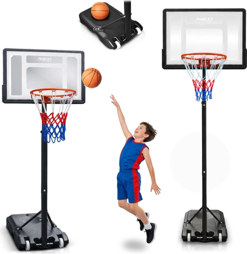 Neo-Sport verstellbarer Basketballkorb für Kinder und Erwachsene