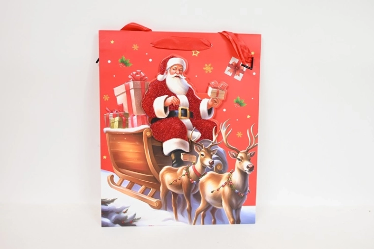 Geschenktüte mit festlichem Motiv, Größe M