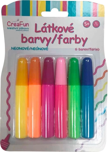 CreaFun Neon-Stofffarben – Set 6×42 ml
